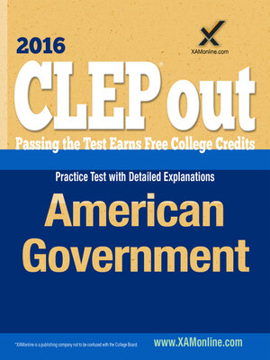 cover image of CLEP American Government
